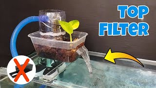 Tutorial  Aquarium top filter DIY  Filter for fish tank DIY  Aquarium filter DIY [upl. by Abbotsen]