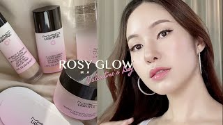 ROSY GLOW MAKEUP แต่งหน้างานผิวฉ่ำๆไปเดตวันวาเลนไทน์ด้วยคอลใหม่ MAC Lightful C3  mininuiizz [upl. by Glaudia]