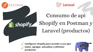 Consumo de api Shopify en Postman y Laravel productos [upl. by Dnumyar998]