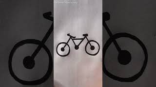 Cycle Drawing technique art draw reels highlights followers [upl. by Amandi]