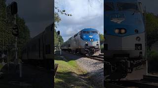 Amtrak Piedmont train P077 departs Raleigh NC at the Waffle House signals 9192024 [upl. by Teik]