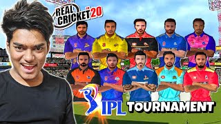 quotIPL TOURNAMENTquot🏆 in REAL CRICKET 20 [upl. by Nnairam]