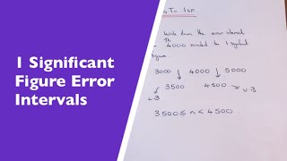 1 Significant Figure Error Intervals [upl. by Kenwood]