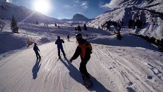 Sellaronda  Canazei  Alta Badia  Corvara  Arabba Skiing GoPro HERO 4 [upl. by Coretta]