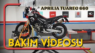 Bakımda Neler Yapılıyor   Aprilia Tuareg 660 [upl. by Ahsirk]