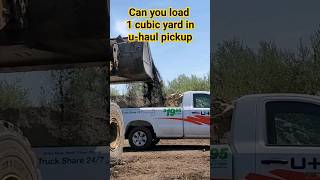 Can you load 1 cubic yard in uhaul pickup truck gardening pickup [upl. by Pond]