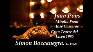 Simon Boccanegra G Verdi Pons  Freni  Carreras [upl. by Desmund]