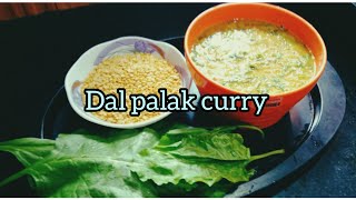 North indian style very tasty Dal palak curry [upl. by Rolan]