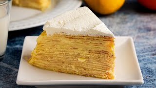 Crepe Cake Recipe with 30 Layers [upl. by Anitnemelc]