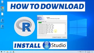 How to download R and install Rstudio on Windows 10 2021 [upl. by Enoryt]