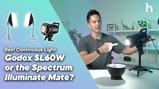 Ultimate Continuous Lighting Showdown  Godox SL60W LED Light vs Spectrum Illuminate Mate Softbox [upl. by Bonner]