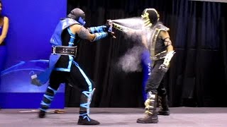 Scorpion vs Sub Zero COSPLAY MASGAMERS VII [upl. by Anyd533]