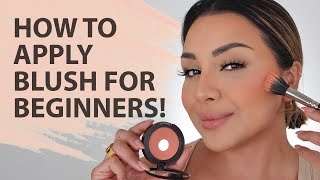 HOW TO APPLY BLUSH ON CHEEKS FOR BEGINNERS 2021  NINA UBHI [upl. by Ahusoj444]