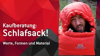 Der Schlafsack Formen Werte Material und Extras [upl. by Airdnahs]