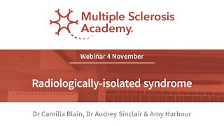 Radiologicallyisolated syndrome  MS Academy webinar [upl. by Anavi]