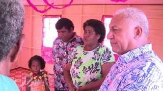 Fijian Prime Minister Voreqe Bainimarama handsover keys at Natunuku Village Ba [upl. by Schmeltzer6]