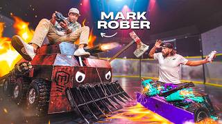 Dude Perfect vs Mark Rober Battle Bots [upl. by Rains]