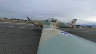 Kfir Saberwing gets new wings Test flight [upl. by Anerak]