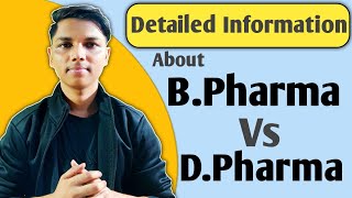 BPharma vs DPharma  Detailed information  new indian era  nie [upl. by Dav]