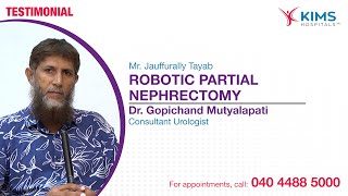 Robotic Partial Nephrectomy  Dr Gopichand Mutyalapati  Mr Jauffurally Tayab [upl. by Saimon496]