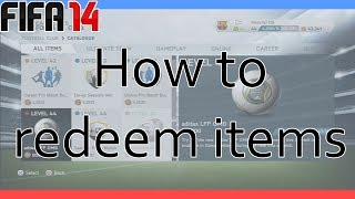 Fifa 14  How to Redeem Items  Boots Balls Kits from EASFC [upl. by Ayahsal]