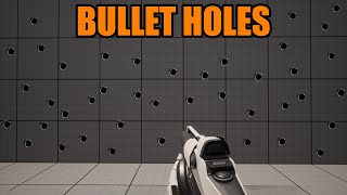 How To Create Bullet Holes In Unreal Engine 5 Tutorial [upl. by Yanffit]