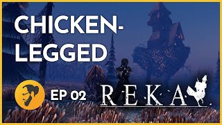 Building our own cozy chickenlegged hut  REKA Episode 2 Final [upl. by Rugg]