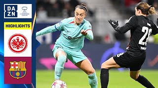 HIGHLIGHTS  Eintracht Frankfurt vs Barcelona UEFA Womens Champions League 202324 Matchday 2 [upl. by Bertilla]