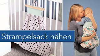 Baby Strampelsack nähen zum Wenden  HarryStrampel aus dem DIYeuleBabyBuch [upl. by Myer]