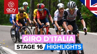 The GC Battle Finally Explodes In The Mountains  Giro DItalia 2023 Highlights  Stage 16 [upl. by Karena407]