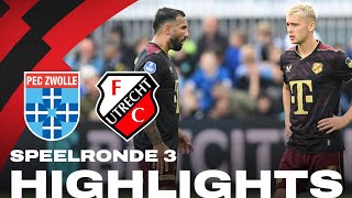 FC Utrecht verlaat Zwolle met lege handen 📺  HIGHLIGHTS [upl. by Leryt934]