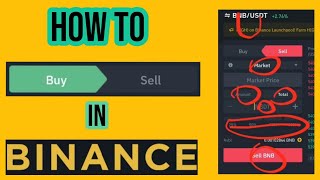 Binance How To BUY and SELL Coins  How To Trade On Binance  How to Use Binance [upl. by Etnoled]