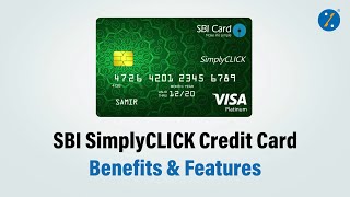 SBI SimplyClick Credit Card  Apply for SBI Credit Card through BankBazaar  Credit Cards Features [upl. by Makell]