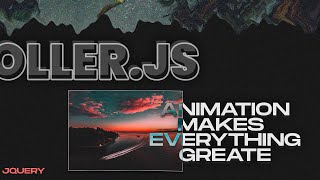 Parallax Scrolling Animation  HTML CSS JS  Parollerjs [upl. by Yra]