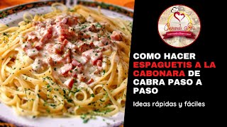 Cómo hacer Espaguetis a la Carbonara  culinariord Espaguetis a la Carbonara sin nata [upl. by Yaresed579]