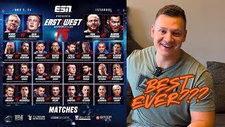 EAST VS WEST 15 FULL CARD BREAKDOWN [upl. by Aramahs465]