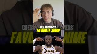 Guess NBA Player’s favorite anime anime react weeb naruto onepiece nba lebron zionwilliamson [upl. by Cynthy]