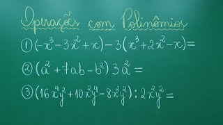 POLINÔMIOS  OPERAÇÕES COM POLINÔMIOS  Professora Angela Matemática [upl. by Aloivaf]