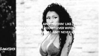 Nicki Minaj  All Eyes On You Verse  Lyrics Video [upl. by Nnaeirual]