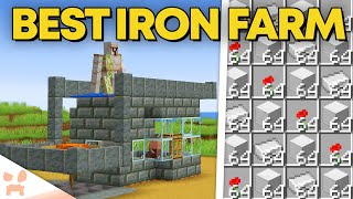 BEST MINECRAFT 121 IRON FARM  New Design Easy Efficient [upl. by Binah]