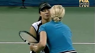 Kim Clijsters vs Amber Liu 2003 US Open R1 Highlights [upl. by Cyrille932]