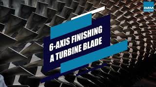 Amazing CNC machine tool finishing a turbine blade [upl. by Negah]