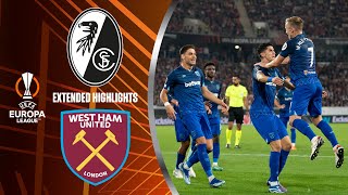 Freiburg vs West Ham Extended Highlights  UEL Group Stage MD 2  CBS Sports Golazo  Europe [upl. by Fiann122]