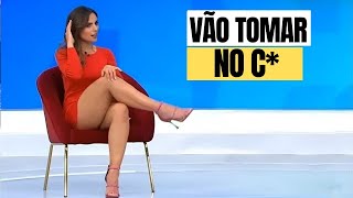 APRESENTADORA SE EMPOLGA COM LIGAÇÃO MAS É XINGADA AO VIVO [upl. by Fita93]