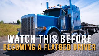 Watch This Before Becoming a Flatbed Driver Flatbed VS Van Pay Comparison Work Load [upl. by Aielam]