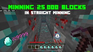 I mined 25000 blocks in minecraft pe survival  mcpe survival series [upl. by Enaitsirk]