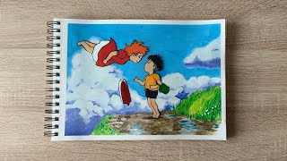 Ponyo Cel Animation Recreation [upl. by Joachima]