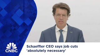 Schaeffler CEO says job cuts absolutely necessary [upl. by Fernandes]