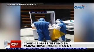 GMA NEWS COVID19 BULLETIN Cainta Rizal starts mass testing [upl. by Wivinah]