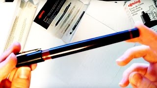 ROTRING ISOGRAPH technical pen 05 review — kreatin [upl. by Sokil]